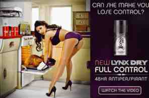 lynx lucy pinder.oven advert