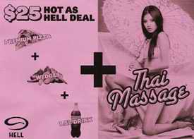 Hell Pizza + free Thai Massage