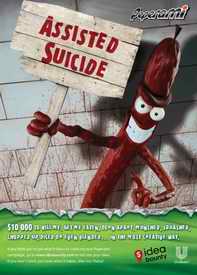 Peperami assisted suicide advert