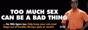 Tiger Woods Peta ad