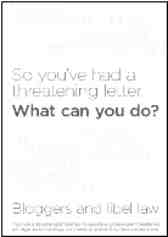 libel letter what can you do