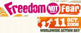 Freedom Not Fear banner