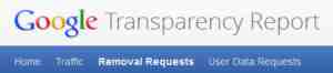 google transparency report logo