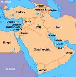 Middle East map