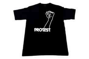 protest fist t shirt
