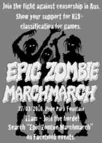 zombies protest