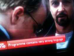 BBC1 strong language warning