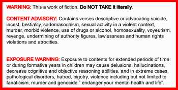 Bible warning: Do not take it literally
