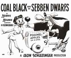 Coal Black and de sebben drawfs poster