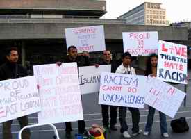 Engand People protestors