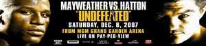 Hatton vs Mayweather poster