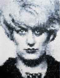 Myra Hindley in hand prints