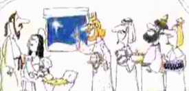 Red Bull advert with 4 wise men