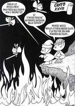Italian cartoon not showing Mohammed
